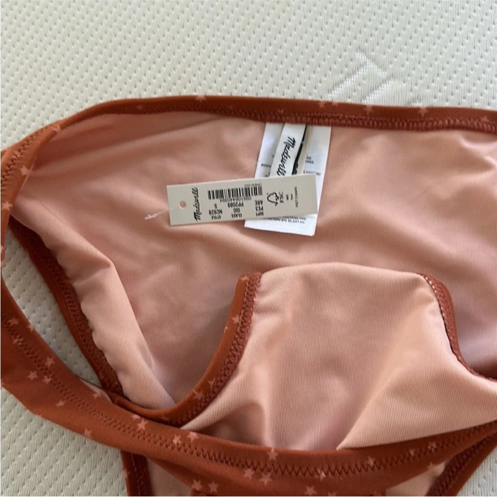 NWT Madewell Second Wave Classic Bikini Bottom‎ in Night Stars Size Small